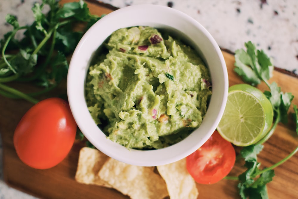 Guacamole prepared in a molcajete