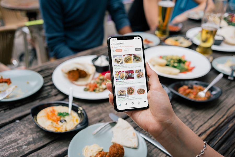 A guest browsing a digital restaurant menu on a phone